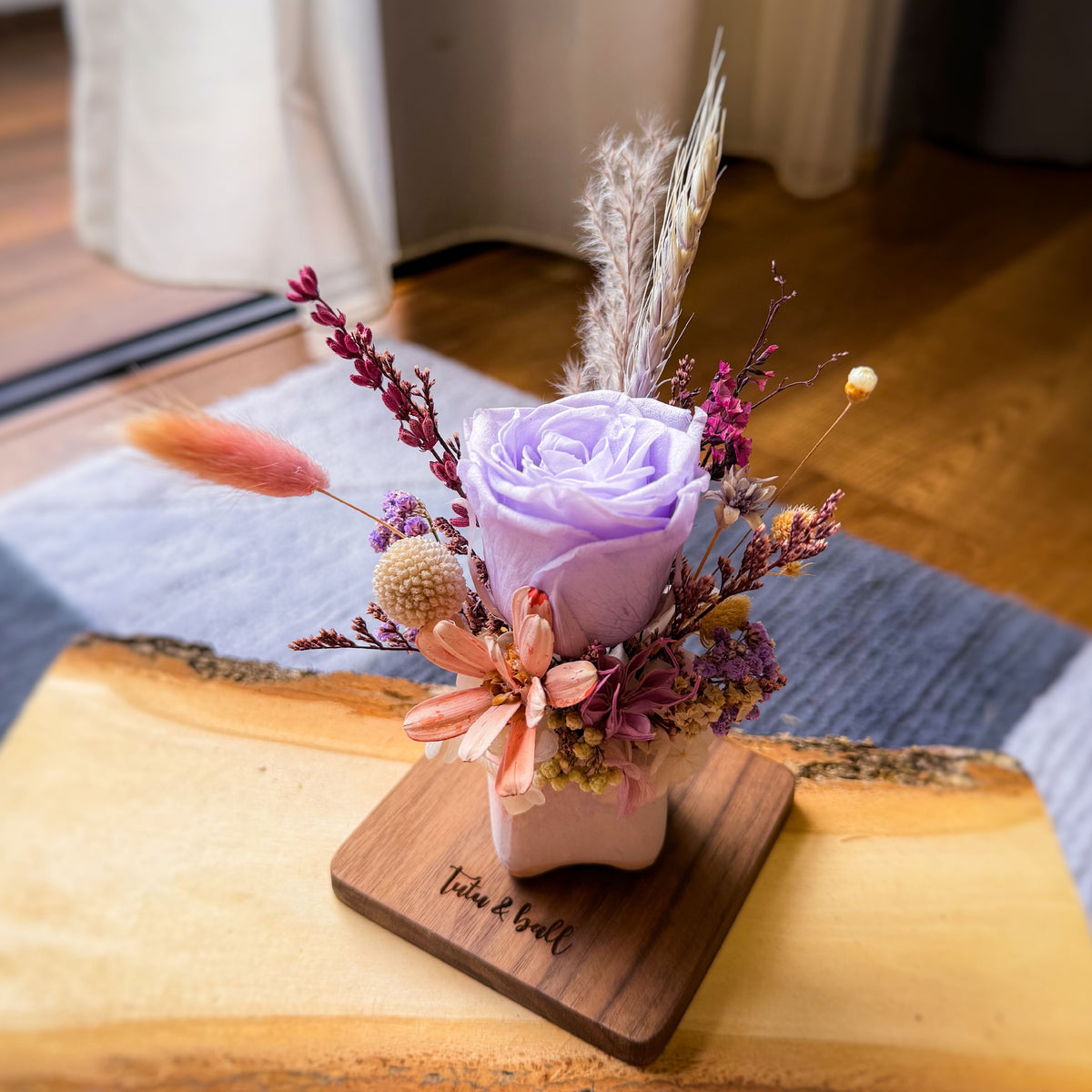 Home Decor | Petite Vase (Purple Rose)