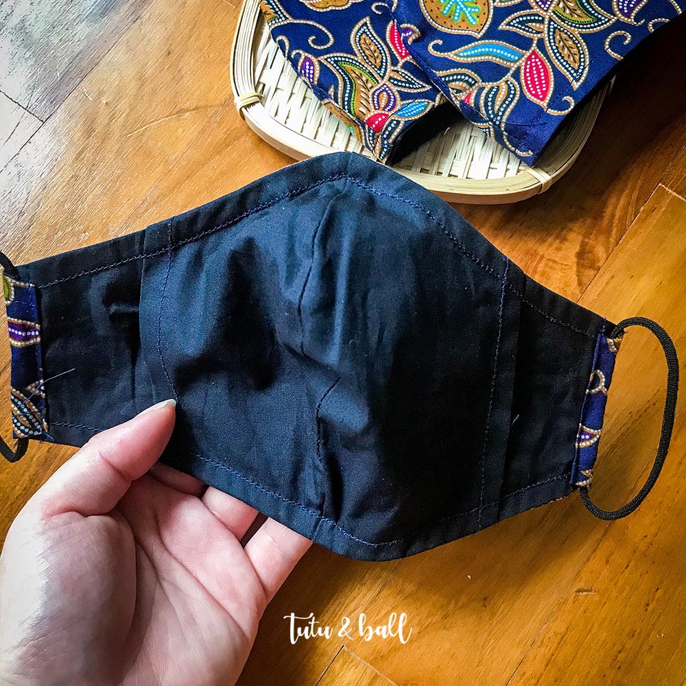 Classic Navy Batik Mask